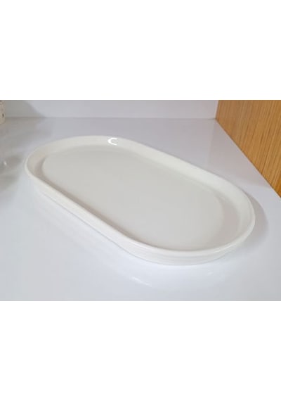 Konak Züccaciye Seramik Sunumluk Step 27x15 B.boy Beyaz