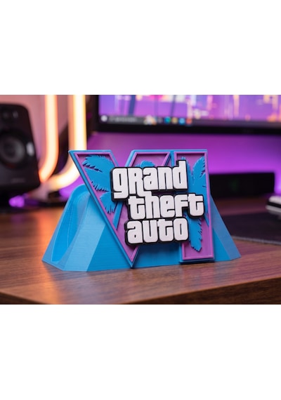Omni Gta 6 Temalı Ps5 Kol Standı - Özel Tasarım Gta 6 Kontrolcü Standı, Playstation 5 Oyuncu Aksesuarı Konsol Standı Ve Tutucu Mavi