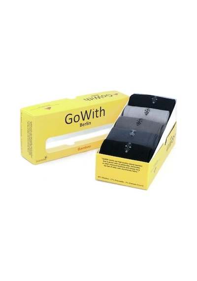 Gowith Go With Nefes Alan Elegant 200 Iğne Dikişsiz 5 Çift Bambu Çorap (491165602) Çok Renkli