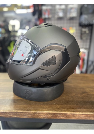 Fastflıp Kask Mat Antrasit Gri Motozilla