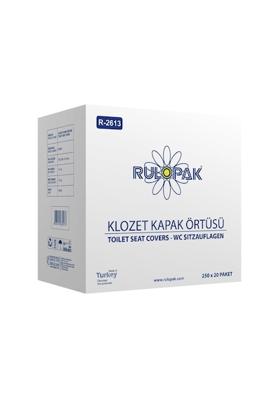 Rulopak Klozet Kapak Örtüsü 20 X 250 Adet
