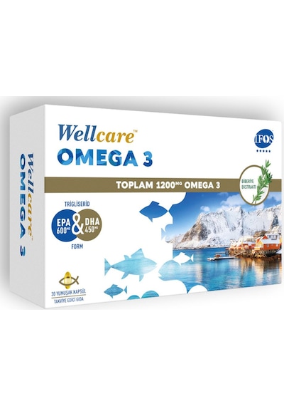 Omega 3 1200mg Balık Yağı 30 Kapsül