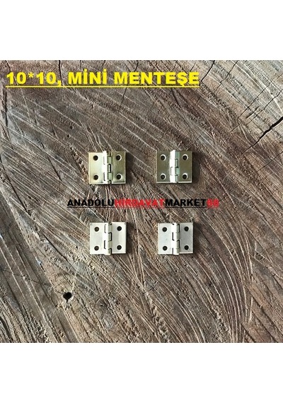 Mini Sarı Renk 10x10 Mm 100 Adet Dekoratif Tavla ve Kutu Menteşe N11.735 Mini Sarı Renk 10x10 Mm 100 Adet Dekoratif Tavla ve Kutu Menteşe N11.735