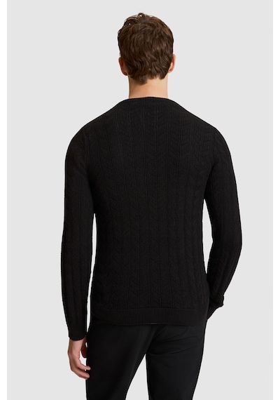 U.S. Polo Assn. Erkek Siyah Bisiklet Yaka Slim Fit %100 Pamuk Örgülü Basic Kazak 50327559-vr046 U.S. Polo Assn. Erkek Siyah Bisiklet Yaka Slim Fit %100 Pamuk Örgülü Basic Kazak 50327559-vr046