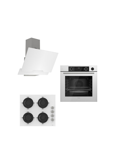 Ferre Steamart CS Serisi XE64CB + CS206 + D064 Beyaz Ankastre Set