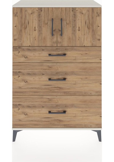 Hyperion Dolap Tek Raflı 3 Çekmeceli 2 Kapaklı 88x44x134 Ayta... Aytaşı