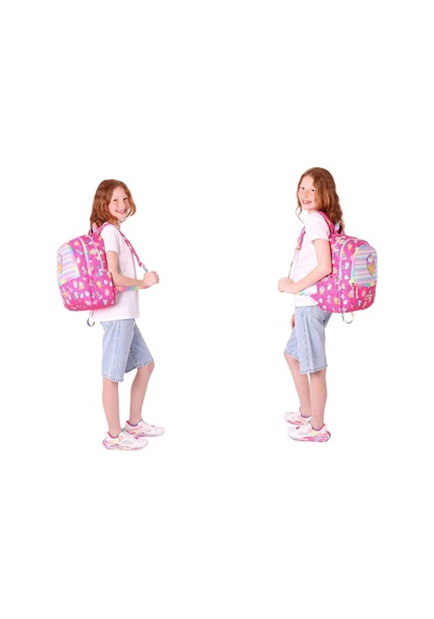 Kaukko Kids Üçlü Kız Çocuk İlkokul Okul Çantası Seti L5227+l7227+l8227 Pembe - Kauçuk Dondurma Pembe