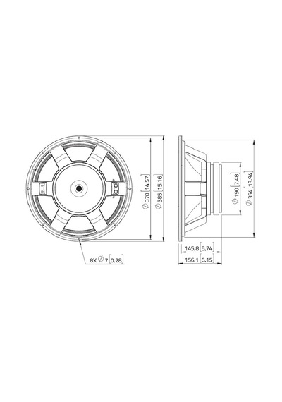 Lavoce Wxf15.400 15" Çıplak Hoparlör