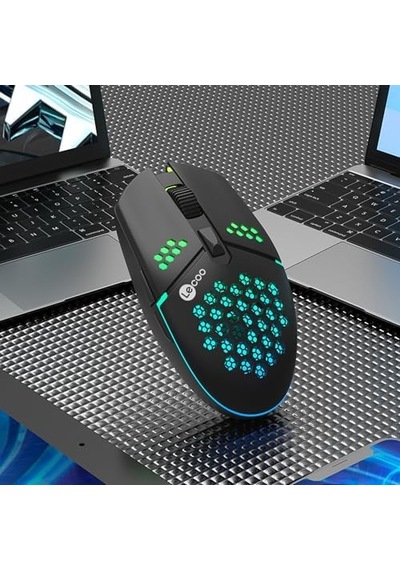 Ms105 Kablolu 3200dpı 6 Tuşlu Rgb Led Aydınlatmalı 103gr Ağırlık Optik Sensör Oyuncu Mouse Siyah