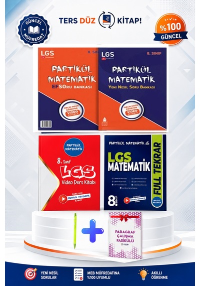 Partikül Matematik 8. Sınıf Lgs Matematik Full Tekrar Seti Güncel