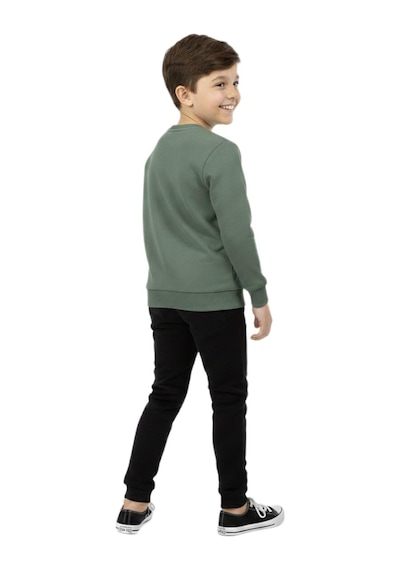 Baglan Erkek Çocuk Önü Baskılı Sweatshirt Bgl-st05245 Açık Yeşil