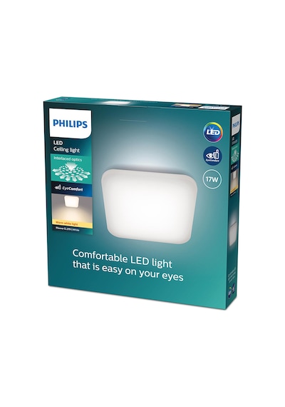 Philips Mauve Kare Plafonyer 17w 2700k Beyaz