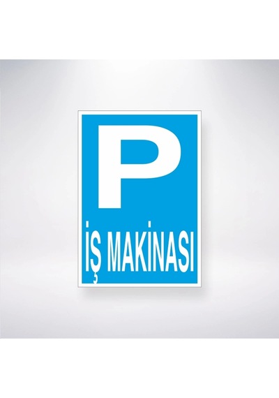 P İş Makinasi Sticker 20x28 Cm