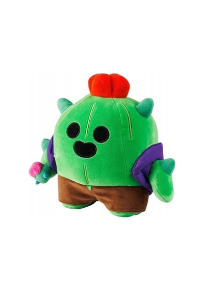 Brawl Stars Yumuşak Kadifemsi Peluş Figür - Spıke The Cactus - 30 Cm Renkli