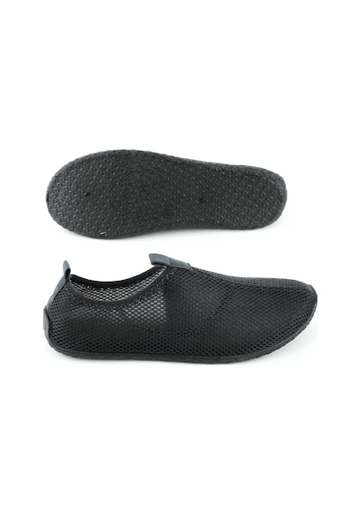 Gezer Yazlık Unisex Pvc Taban Plaj Deniz Havuz Ayakkabı Siyah