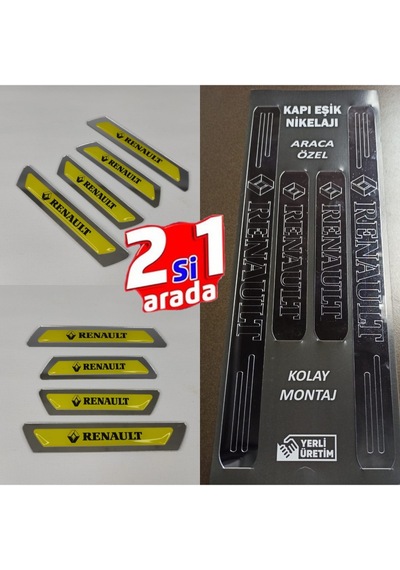 Renault 5 Uyumlu Kapı Eşiği + Kapı Koruyucu