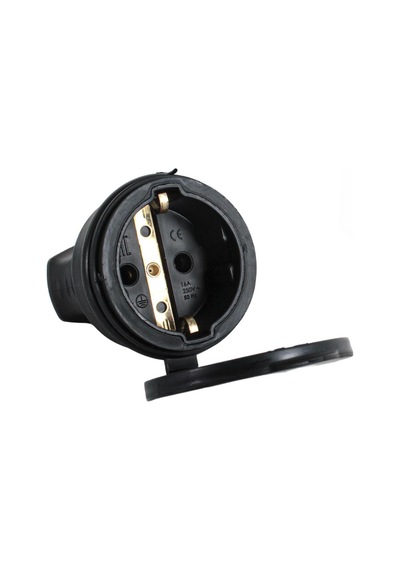 Byes 1/16a 220v Monofaze Kauçuk Uzatma Priz 5 Adet
