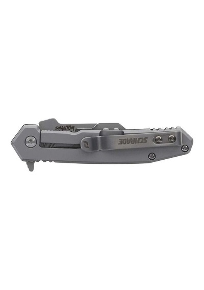 Schrade Phantom Enrage 7 Değiştirilebilir 6 Kamp Bıçaklı Carbon Grip 420a Çelik Katlanır Kamp Bıçak 1197648 Gümüş