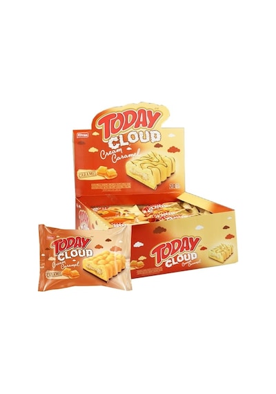 Today Cloud Cake Karamelli 40Gr. 24 Adet (1 Kutu)