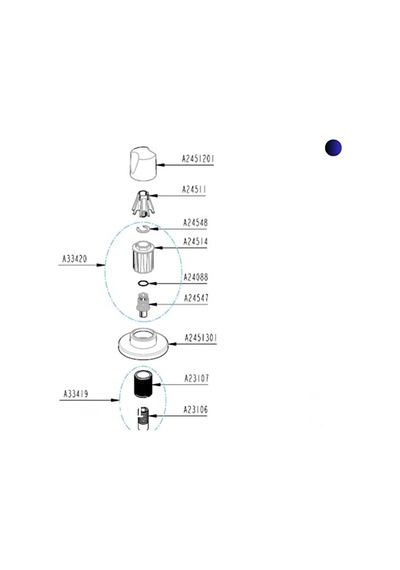 Aa33420yp Stop Valf Adaptörü Beyaz
