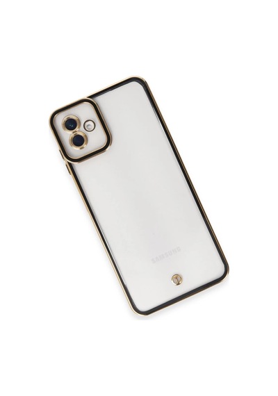 Samsung Uyumlu Galaxy A04 Uyumlu Kılıf Liva Lens Silikon - Siyah