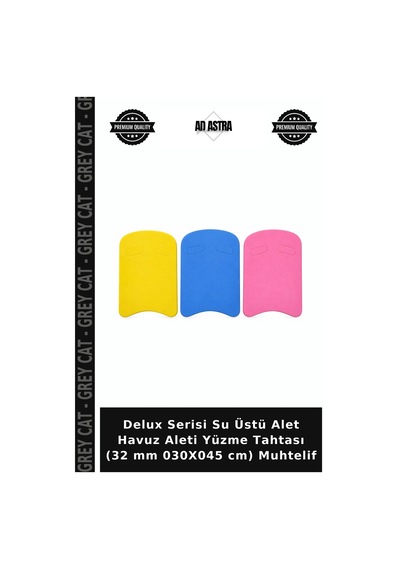Delux Serisi Su Üstü Alet Havuz Aleti Yüzme Tahtası 32 Mm 030x045 Cm Muhtelif Çok Renkli