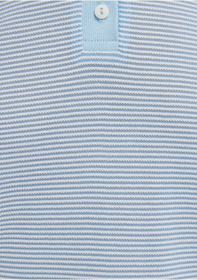 Mavi - Çizgili Mavi Polo Tişört 1614310-91728
