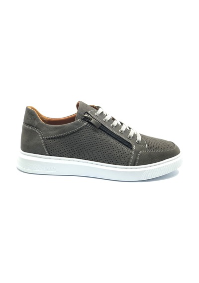 Dropland 8714 Hakiki Deri Erkek Casual Ayakkabı Gri