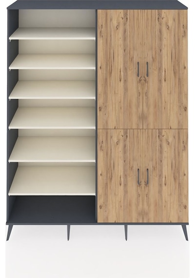 Hyperion Gardrop 8 Raflı 4 Kapaklı 2 Askılı 176x44x221 Antrasit-çam/aytaşı Çam/aytaşı Hyperion Gardrop 8 Raflı 4 Kapaklı 2 Askılı 176x44x221 Antrasit-çam/aytaşı Çam/aytaşı
