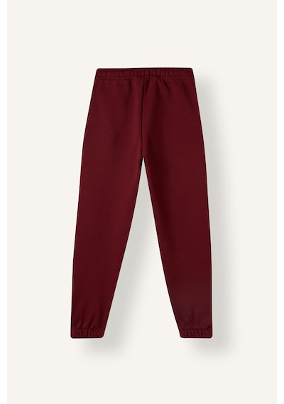 Defacto Jogger Fit Baskılı Beli Bağcıklı Kalın Eşofman Altı Erkek Çocuk I6086a826wnbr248 Bordo-br248
