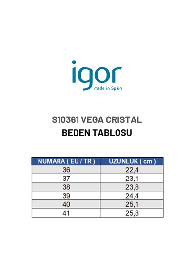 Igor Vega Cristal Kadın Sandalet - Şeffaf S10361-001