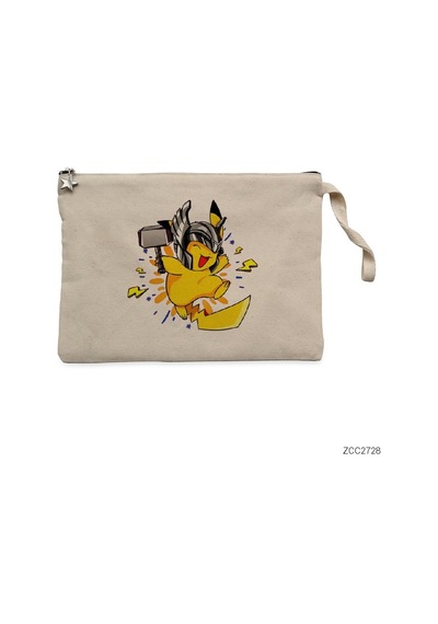 Zepplin Giyim Pikachu Thor Clutch Astarlı Cüzdan / El Çantası