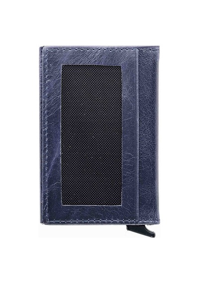 Damy Hakiki Deri Unisex Mekanizmalı Kartlık 611Cr - Lacivert Lacivert