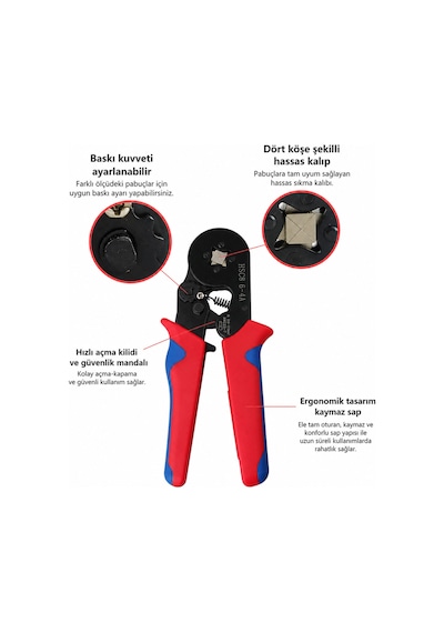 Senbang 1200 Parça Pabuç Sıkma Pensesi Seti 0.25-10 Mm² Kablo Yüksük Pabuç Krimp Pensesi Ferrül Terminal Seti