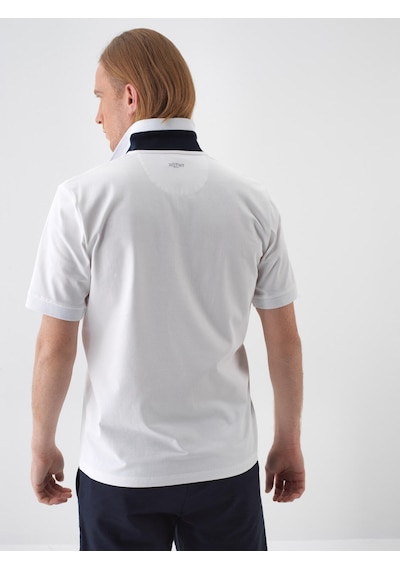 Xint Beyaz Pamuk Dokulu Slim Fit Tişört 502229