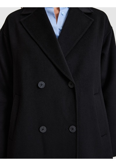 Pierre Cardin Siyah Kaşe Kaban 50333158-vr046