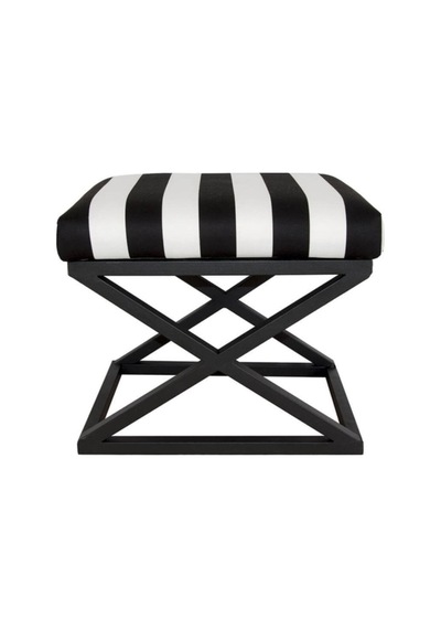 Evodeko Metal Ayaklı Zebra Puf
