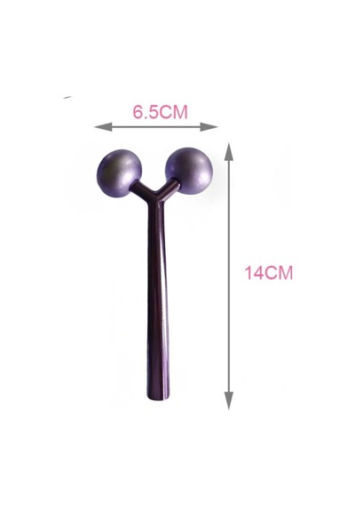 Metal Yüz Masaj Aleti Face Yoga Guasha 3d Roller Graston Aparatı Siyah Renk