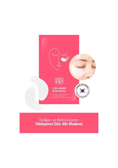 Lamelin Allantoin, Kolajen ve Retinol İçeren Sıkılaştırıcı Göz Altı Maskesi Lamelin Collagen Eye Patch