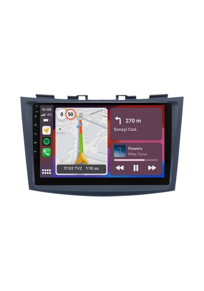 Suzuki Swift Android Multimedya Sistemi 2011-2016 8gb Ram, 64gb Hafıza, Bluetooth, Carplay & Android Auto Kamera  9"
