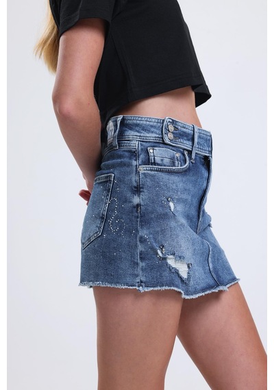 Elvin Indigo Mini Taşlı-mavi Mavi