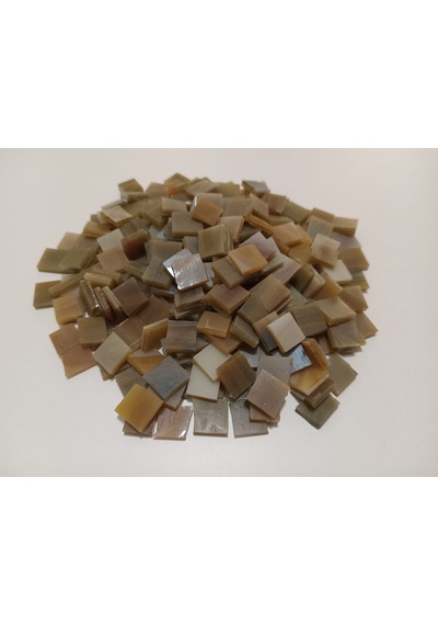 Karamel Kahve Kare Vitray Cam Mozaik Taşı - Sanatsal Mozaik İçin Yaklaşık 10 X 10 Mm