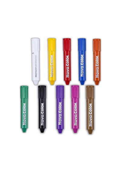 Yüz Boyası 10 Renk 1 Paket Nova Color 10 Renk Yüz Boyası 1 Paket