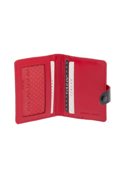 Tergan Siyah Deri Unisex Kredi Kartlık. - S1kk00001653-u2e Siyah