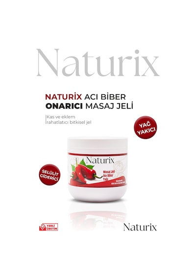 Naturix Biber Balsamı Masaj Jeli 500 ML