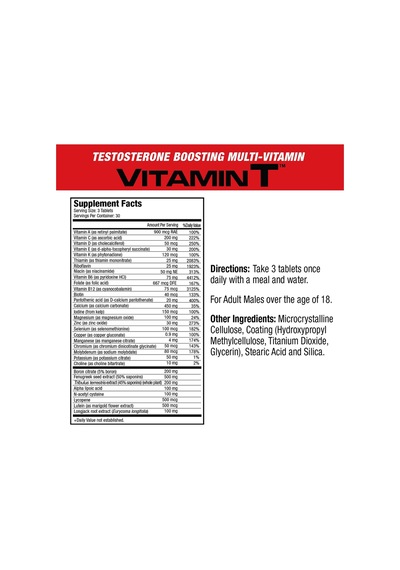 Musclemeds Vitamin T Tribulus+fenugreek+niacin+boron 90 Ta...