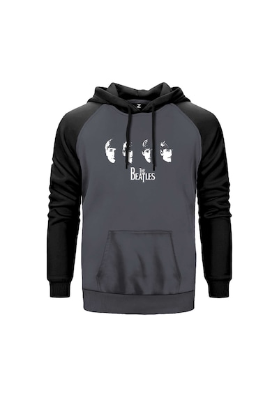 The Beatles Meet The Beatles Gri Renk Reglan Kol Sweatshirt Gri