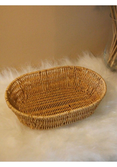 Hasır Rattan Oval Geniş Ekmek Sepeti Diğer