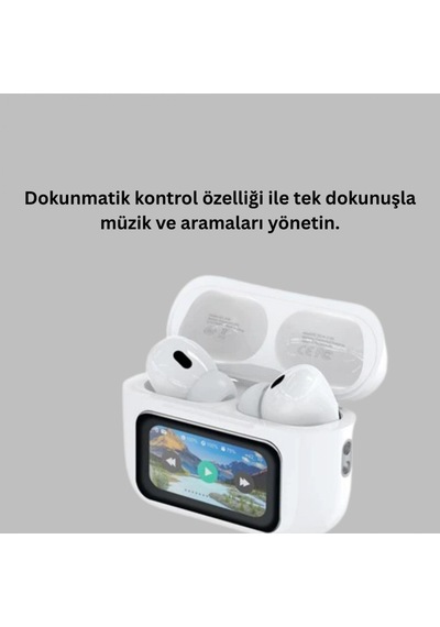 Anc Gürültü Engellemeli Dokunmatik Bluetooth Kulak İçi Kulaklık Dijital Ekranlı Şarj Kutusu 00