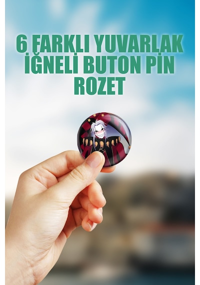 The Freak Circus Çanta Süsü Rozet İğneli Buton Rozet Seti 6 Adet Çok Renkli
